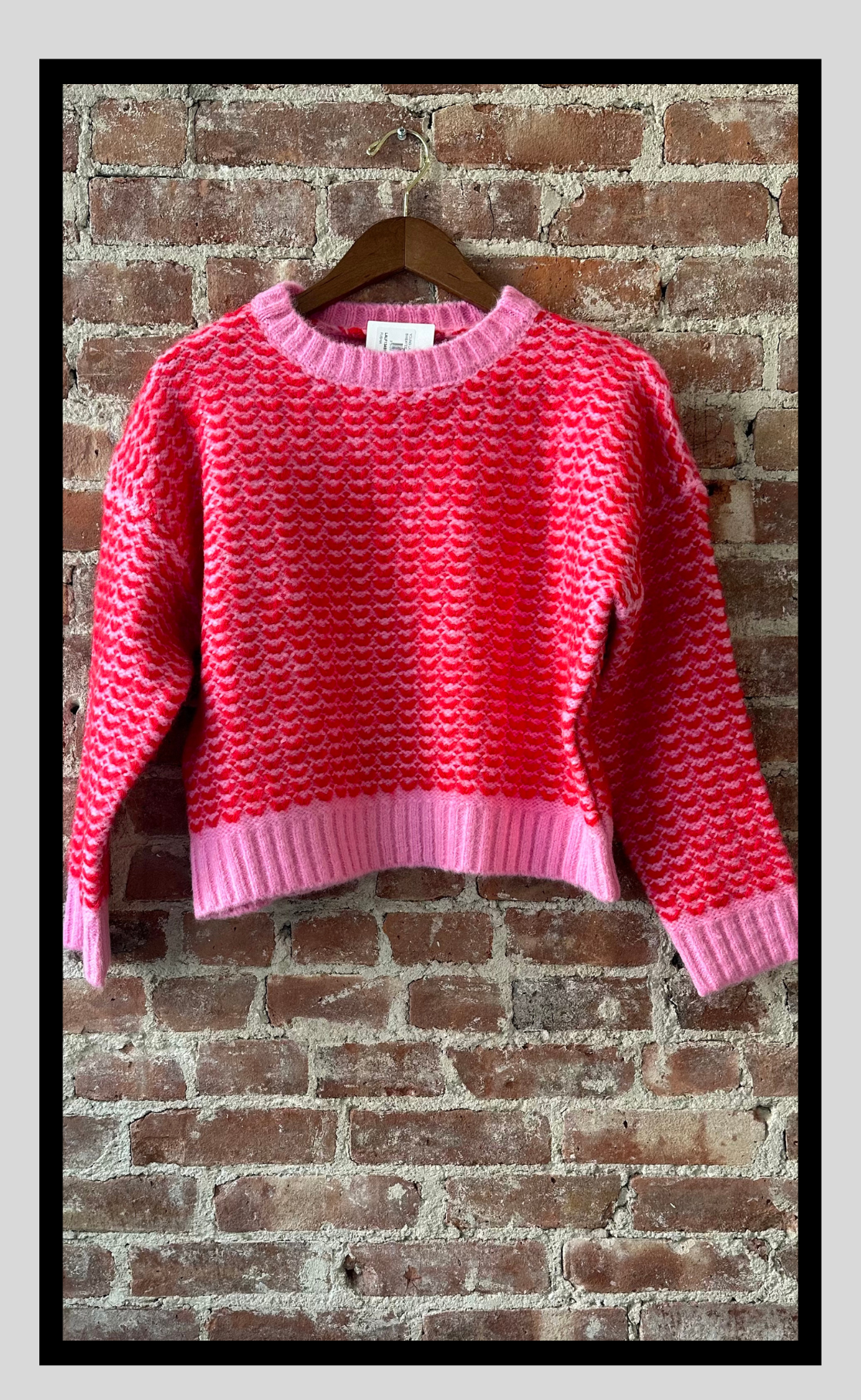 Vibrant Pink Textured Sweater