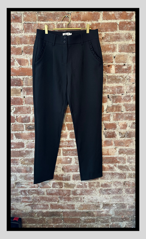 Sleek Tailored Trousers in Classic Black