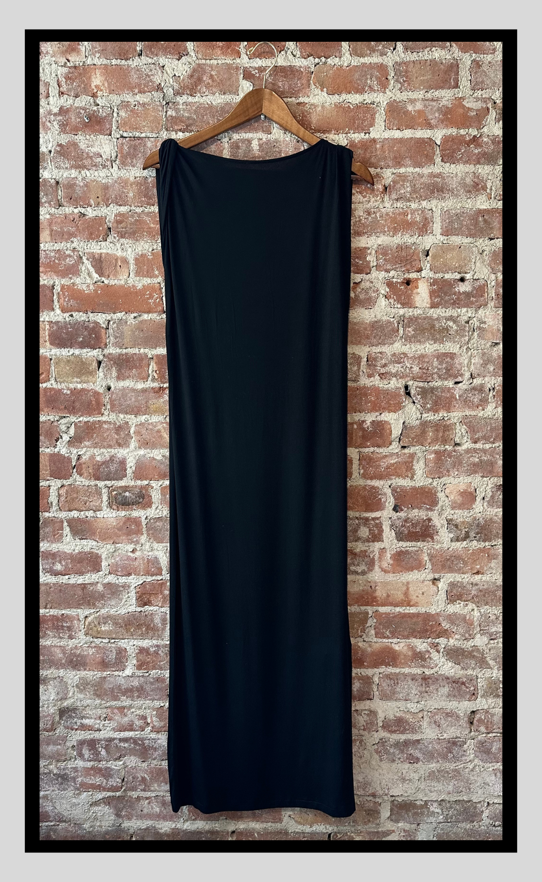 Sleek Black Maxi Dress