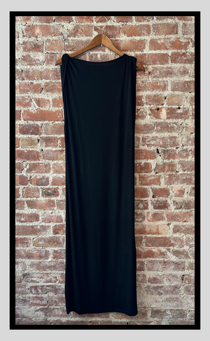 Sleek Black Maxi Dress