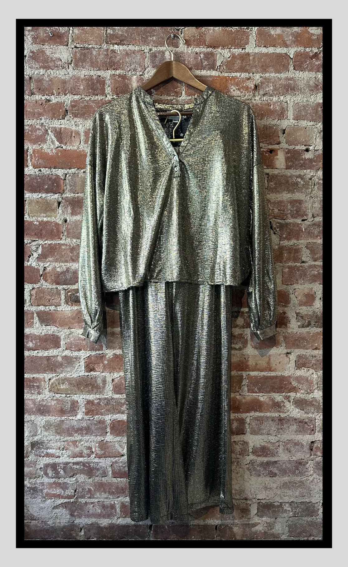 Metallic Gold Pants L Metallic Gold Pants L