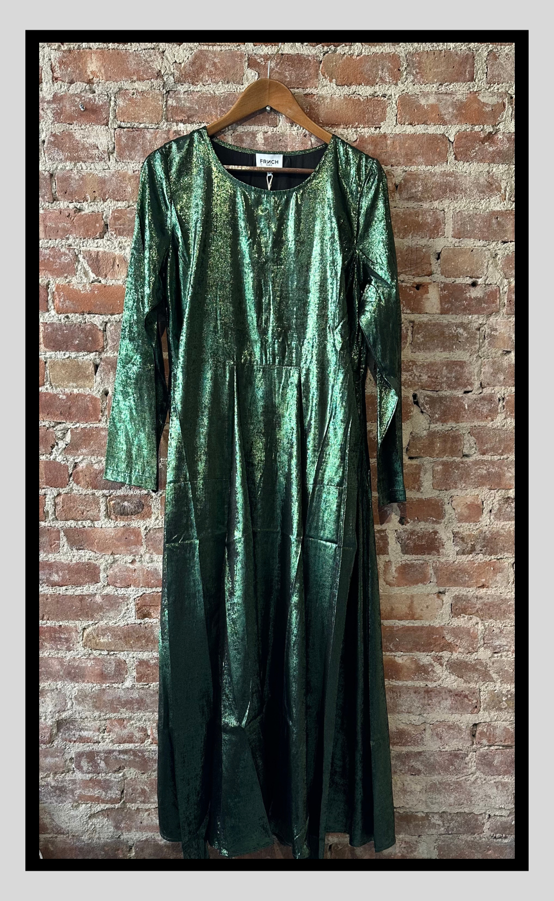 The Emerald Shimmer Wrap Dress XS The Emerald Shimmer Wrap Dress XS