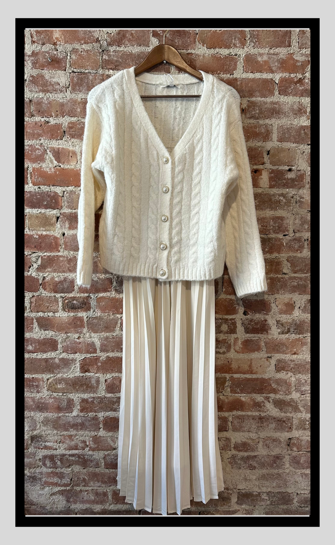 Ivory Pleated Midi Dress Spaghetti Strap Affordable Chic Ivory Pleated Midi Dress Spaghetti Strap Affordable Chic