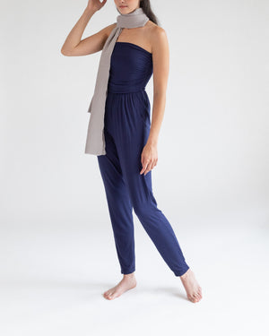 Strapless Jumpsuit With Pockets