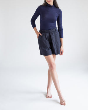 Long Sleeve Turtleneck [in Navy and Teal]