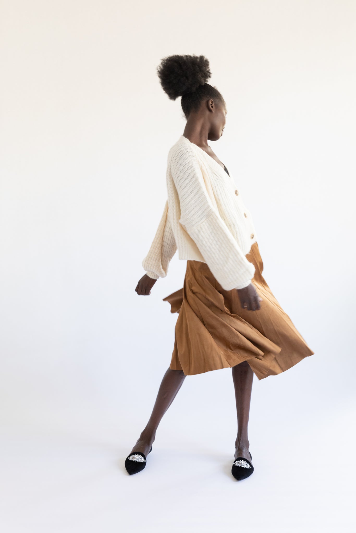  Corduroy Brown Camel Skirt