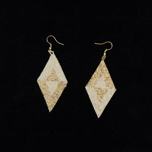 Gold Ivory Mirror Image Luxe Earrings