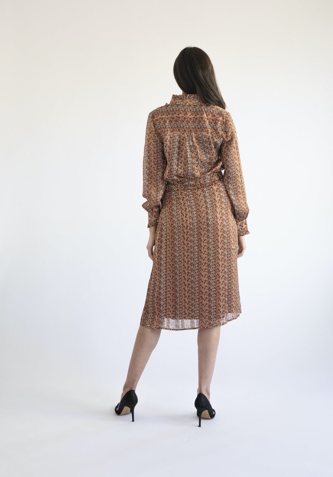 Rust Stone Woven Skirt