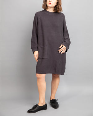 Charcoal Grey Knit Dress sweater dress