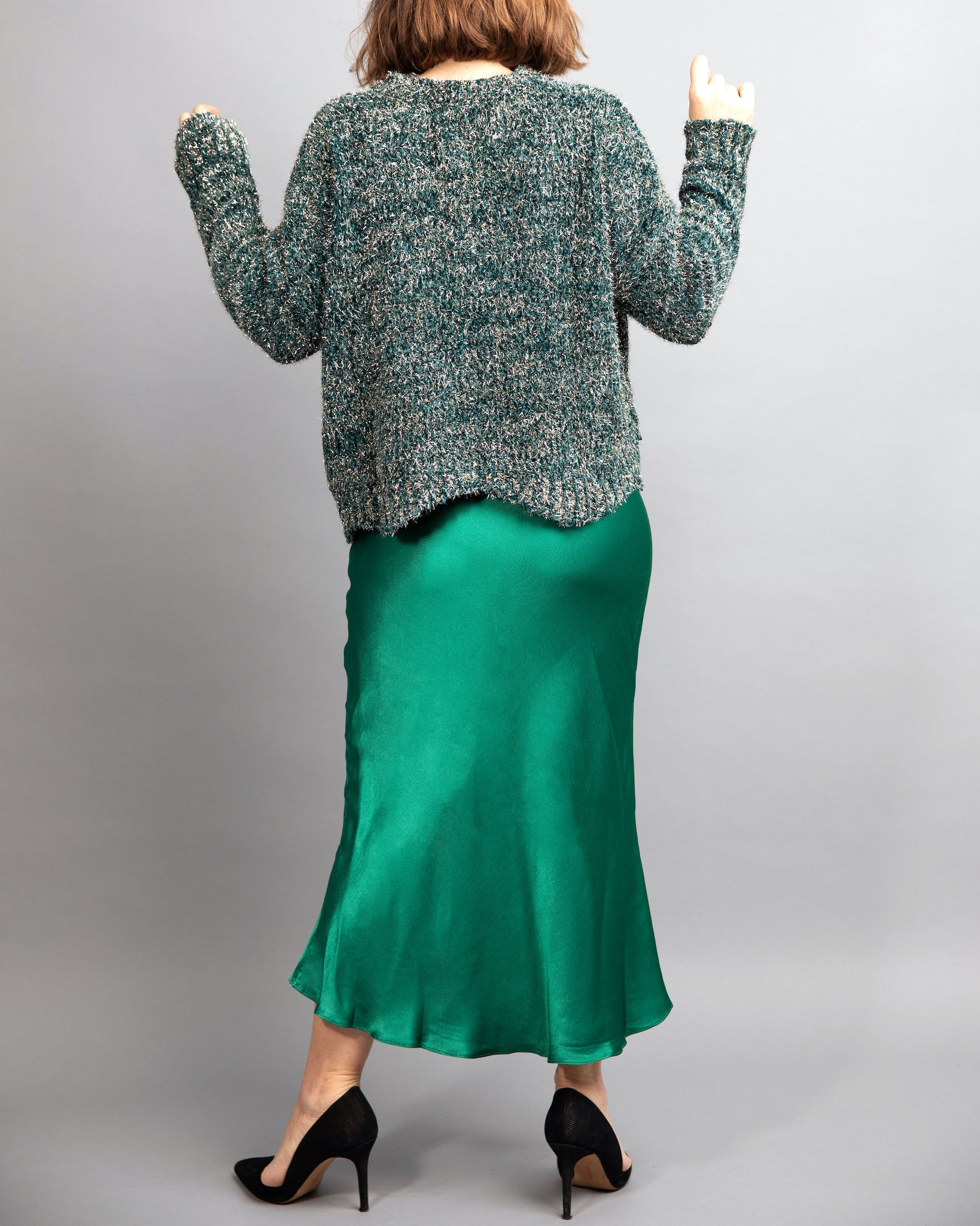Emerald Silky Skirt